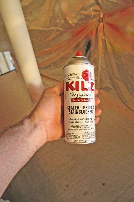kilz water stains paint spray removing primer ceilings remove repair leak wallpapersafari steps howtobuildahouseblog
