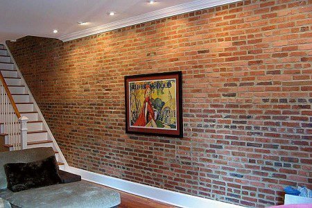 Create An Exposed Brick Veneer Wall In Your Home 