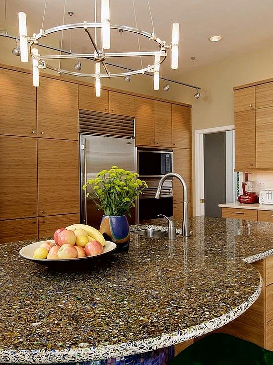 An Appealing And Sustainable Option Recycled Glass Countertops