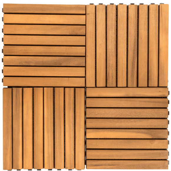 Wood-Plastic Composite Decking Tiles