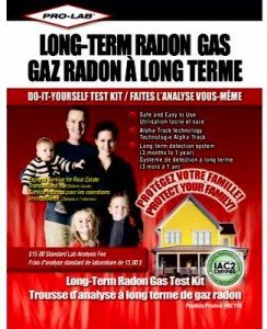 Long Term Radon Gas Test Kit