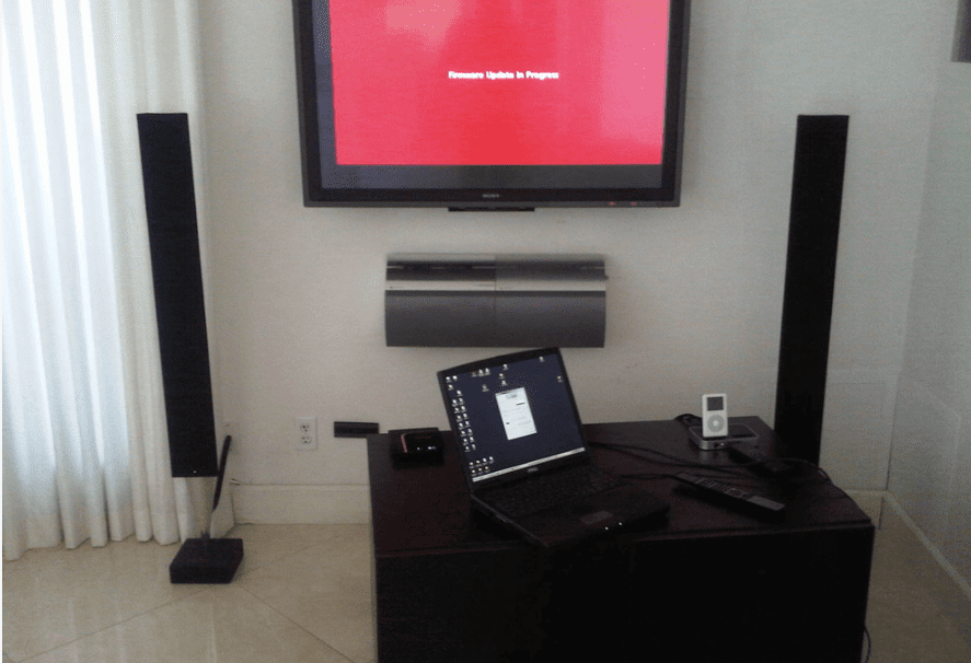 Living Room Audio-Visual System between Functional and Aesthetic