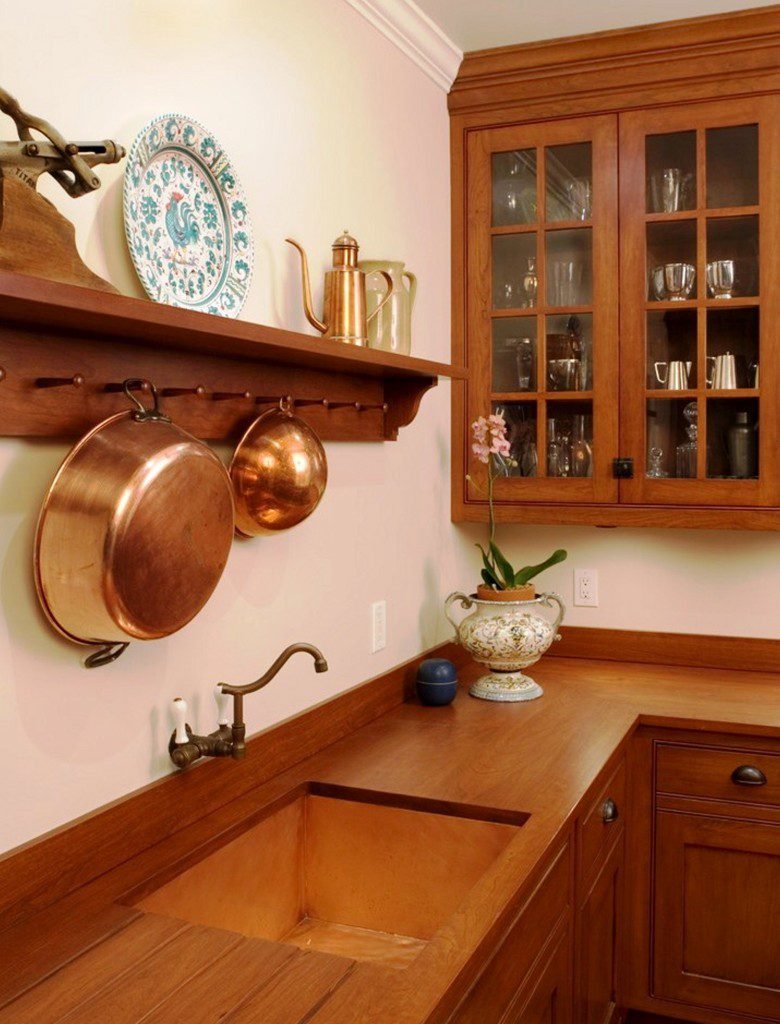 Copper Sink and Pots