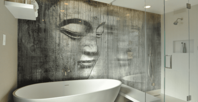 Beautiful Wall Murals Design For Your Bathroom