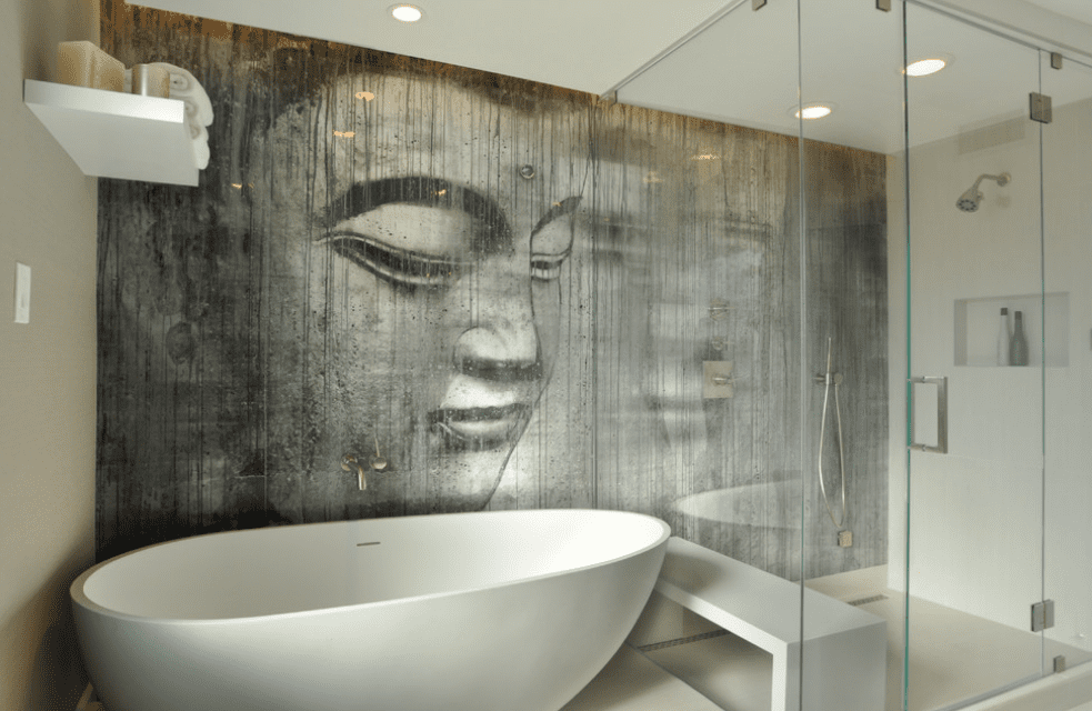 Beautiful Wall Murals Design For Your Bathroom