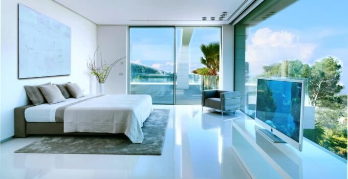 Stunning White Home Interiors with Light Color Floors