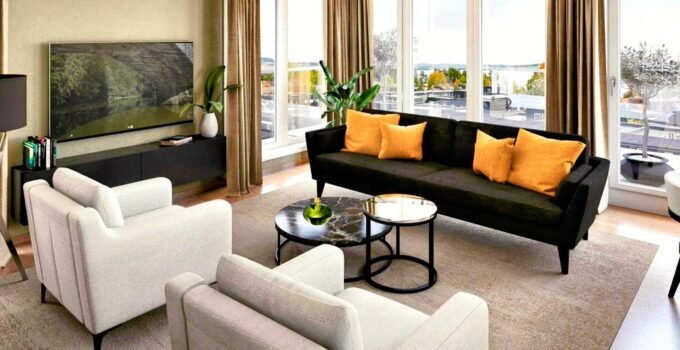 <strong>A beautiful furniture color changes the living room look </strong>