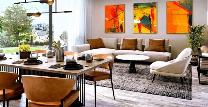 <strong>Carpets and rugs create zones in a larger open space</strong>