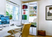 How to furnish a home office in the living room