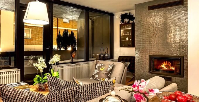 A luxury living room – stylish layout and high-quality materials