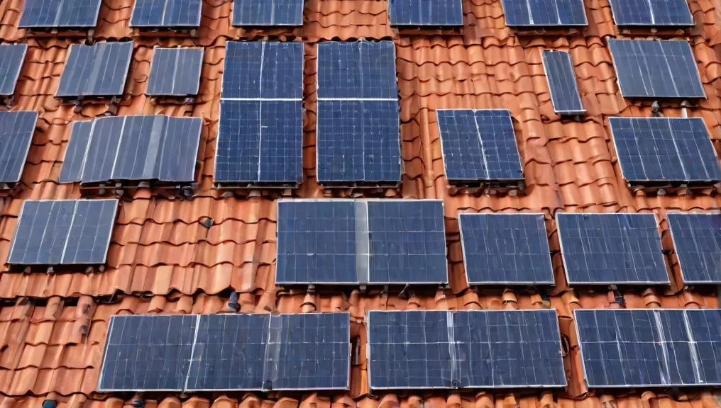 This image has an empty alt attribute; its file name is roof_with_solar_cells_791291330.png