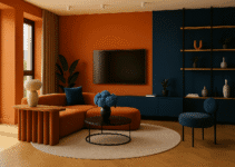 Color Clash or Design Dream? Terracotta and Slate Blue Living Rooms Color Clash or Design Dream? Terracotta and Slate Blue Living Rooms